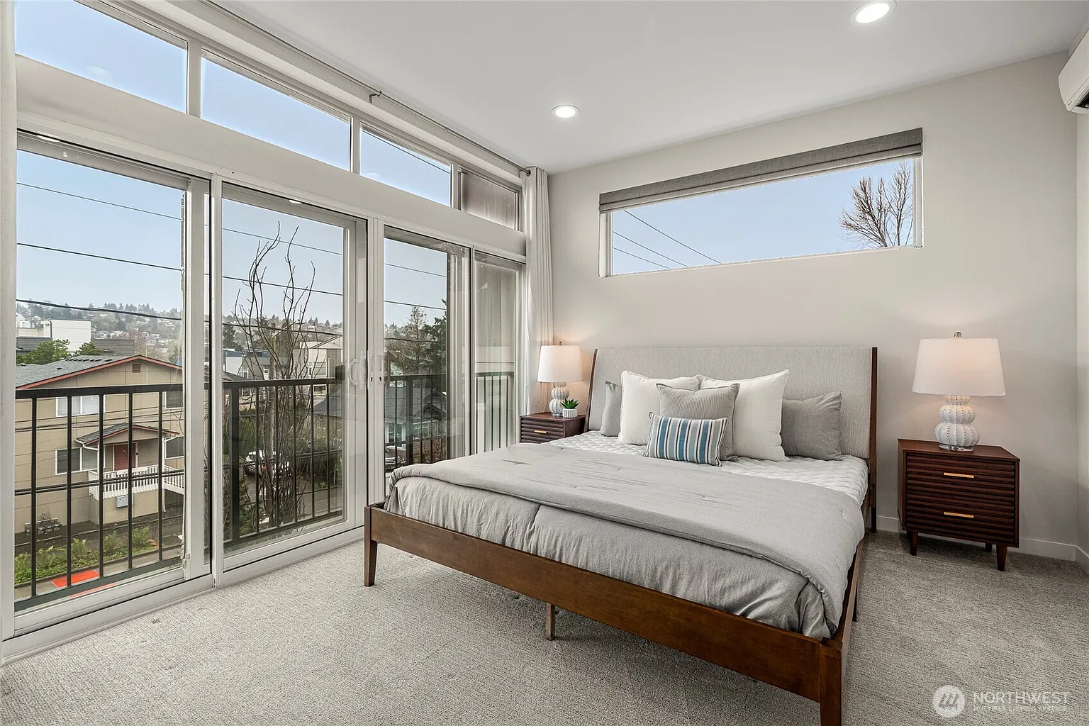 Spacious primary bedroom with walk-in closet