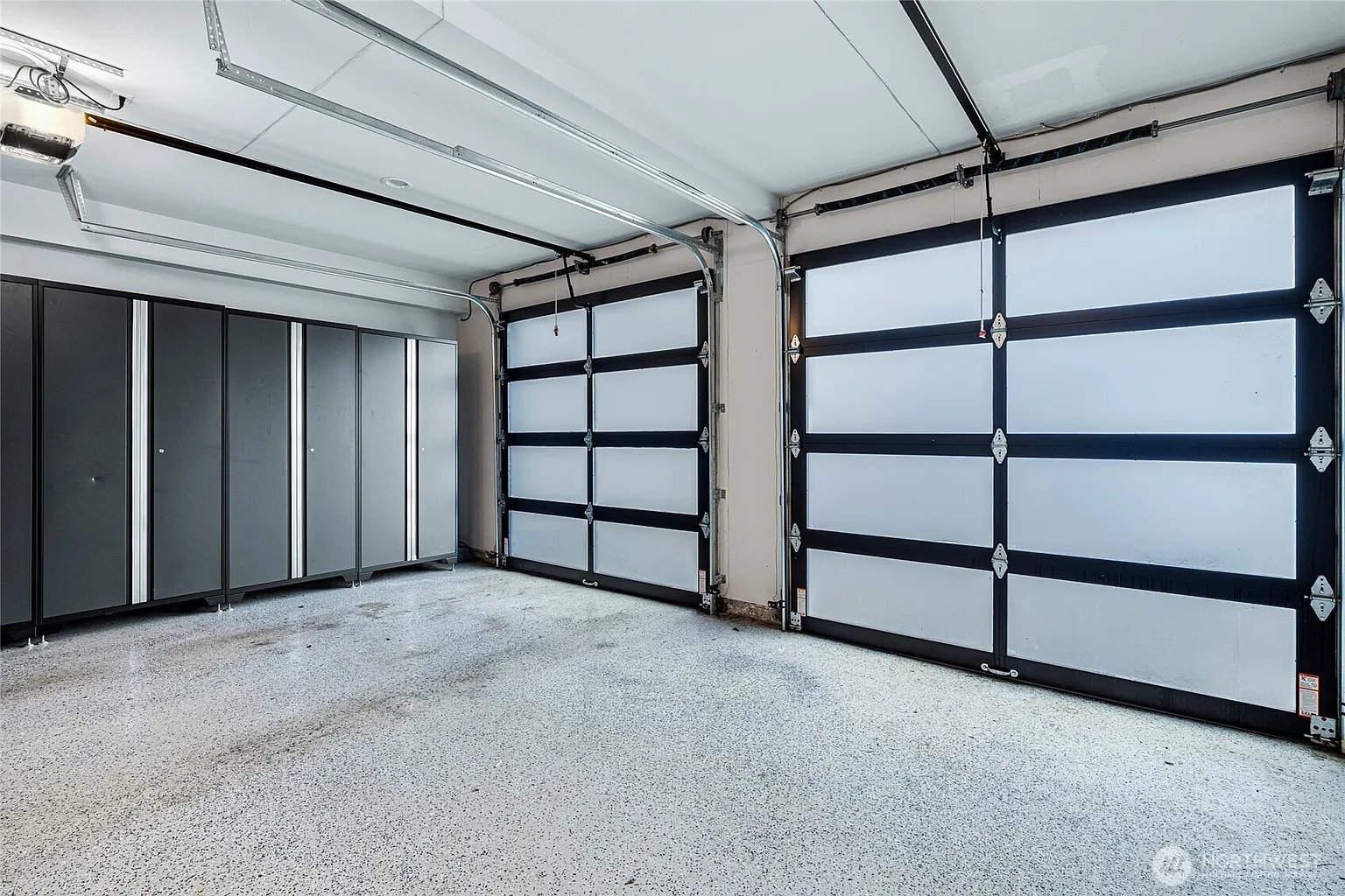 Two-car garage with ample storage