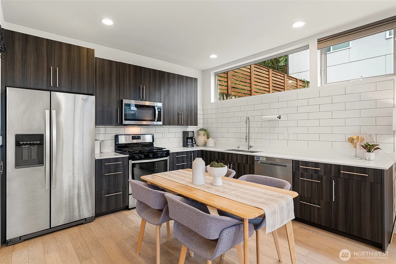 Modern kitchen with premium appliances